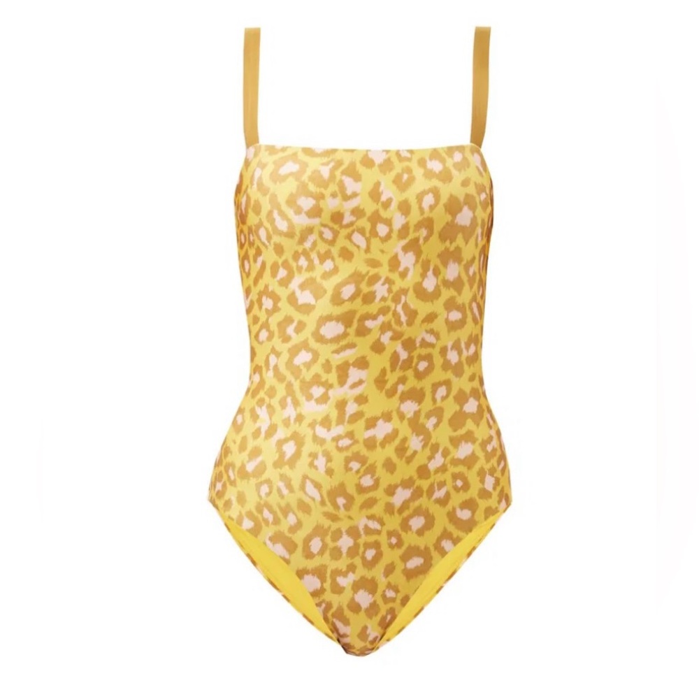 ZIMMERMAN Carnaby Square Neck Leopard Print Swimsuit - Picture 6 of 11